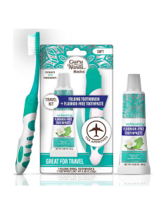 Cepillo de Dientes Plegable GuruNanda con Pasta Hidroxiapatita