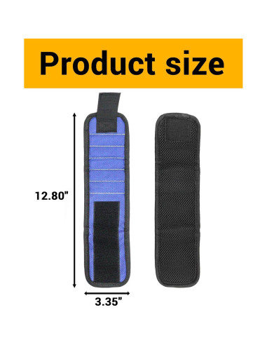 Banda Magnética WiseChain con 10 Imánes para Herramientas