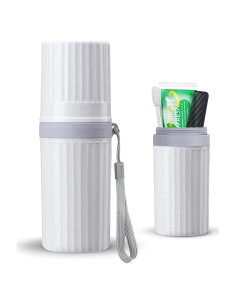 Estuche de viaje para cepillos de dientes LIKAJON gris 20 cm