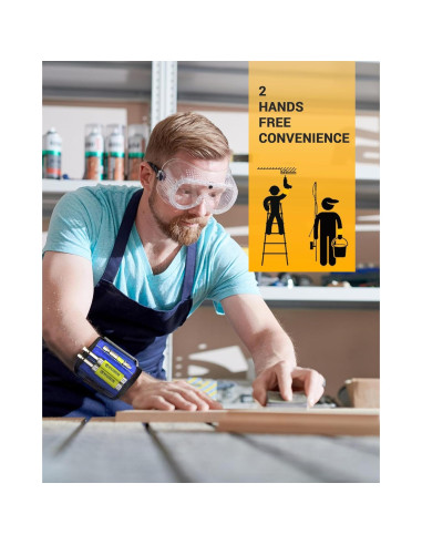 Banda Magnética WiseChain con 10 Imánes para Herramientas