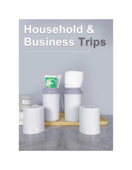 Estuche de viaje para cepillos de dientes LIKAJON gris 20 cm