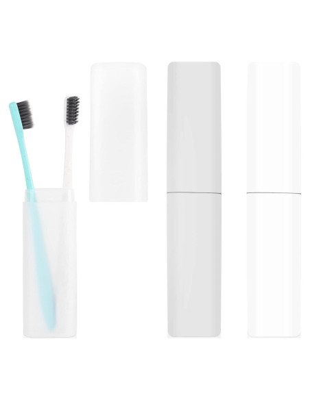 Paquete de 3 Estuches Portacepillos Hooqict para Viajes