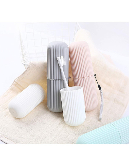 Estuche de Cepillo de Dientes de Viaje LONG TAO 4 Pcs