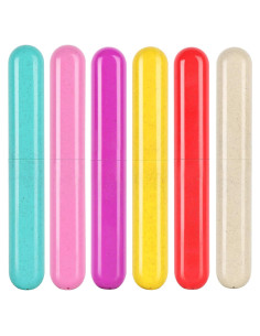 Estuche de viaje para cepillos de dientes Eaezerav 6 unidades