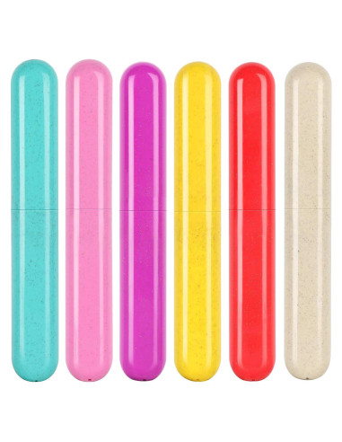 Estuche de viaje para cepillos de dientes Eaezerav 6 unidades
