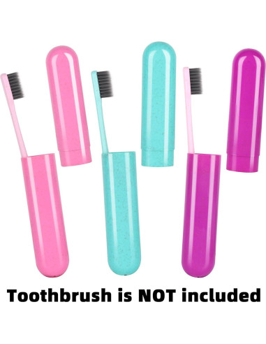 Estuche de viaje para cepillos de dientes Eaezerav 6 unidades