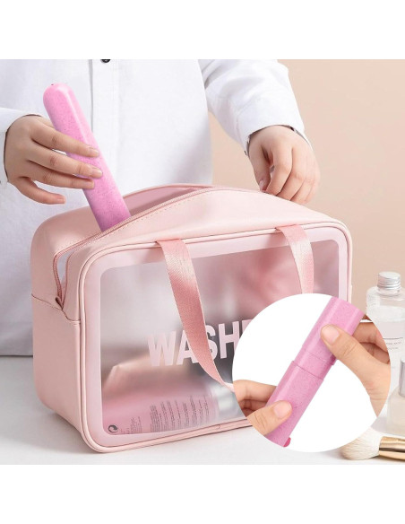 Estuche de viaje para cepillos de dientes Eaezerav 6 unidades