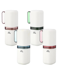 Estuche de Cepillo de Dientes de Viaje Ziliny 4 Pcs 20x6.8cm