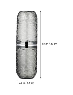 Juego de 2 estuches de cepillo de dientes TOPPERFUN 21.8x5.6 cm 2