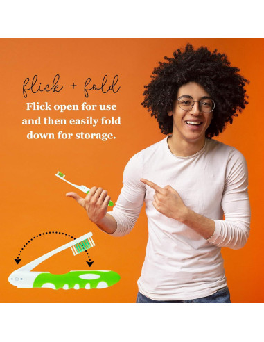 Cepillo de Dientes de Viaje Lingito 6 Piezas Suave Multicolor