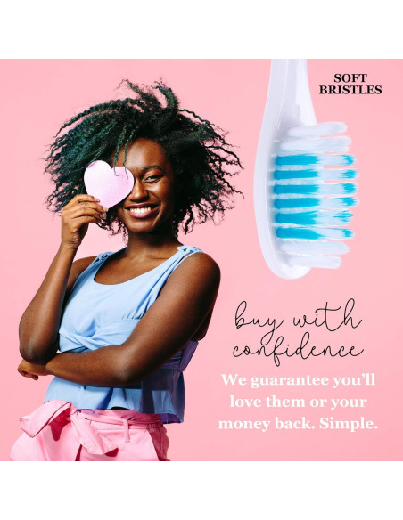 Cepillo de Dientes de Viaje Lingito 6 Piezas Suave Multicolor