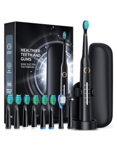 Cepillo de dientes eléctrico TEETHEORY con estuche negro