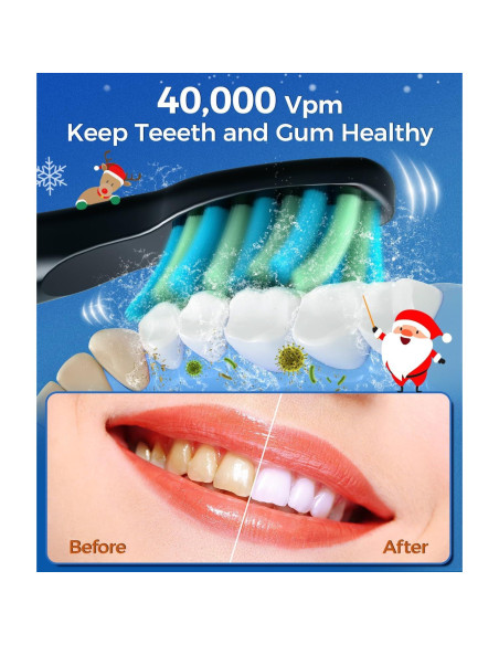 Cepillo de dientes eléctrico TEETHEORY con estuche negro