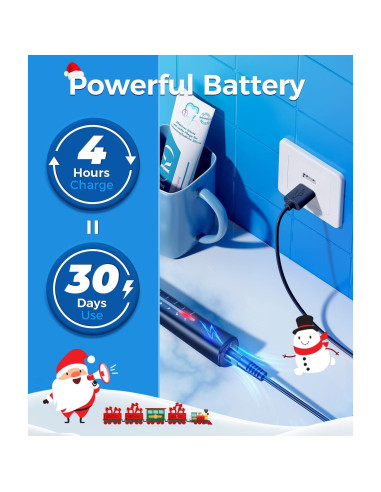 Cepillo de dientes eléctrico TEETHEORY con estuche negro