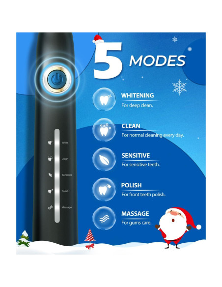 Cepillo de dientes eléctrico TEETHEORY con estuche negro