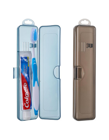 Estuche de viaje para cepillos de dientes Classicseali 2 Pack