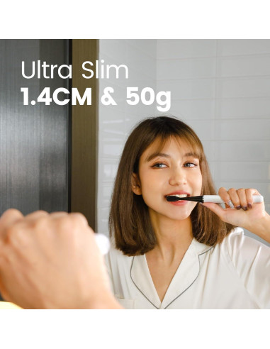 Cepillo de Dientes Eléctrico MIPOW i4 Ultra Delgado Negro