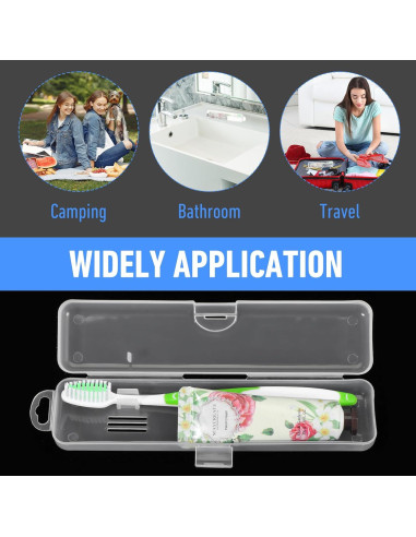 Estuches de Cepillo de Dientes HJZHII 2PCS Viaje 20x4x2.7cm