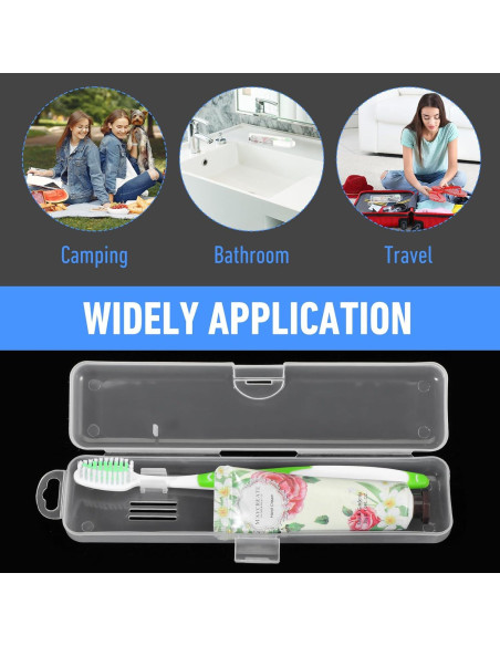 Estuches de Cepillo de Dientes HJZHII 2PCS Viaje 20x4x2.7cm
