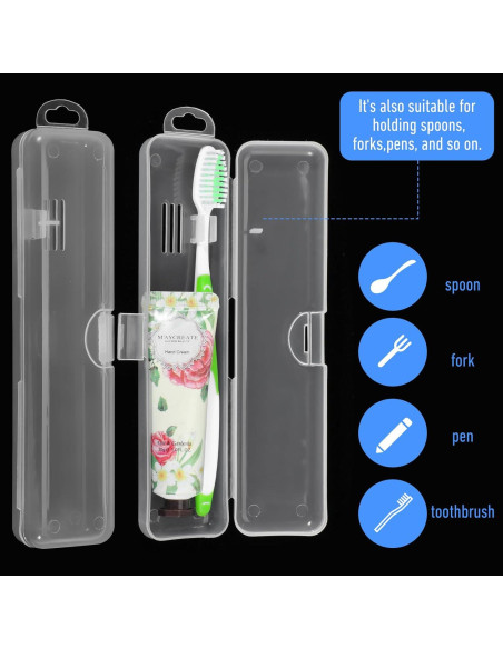 Estuches de Cepillo de Dientes HJZHII 2PCS Viaje 20x4x2.7cm