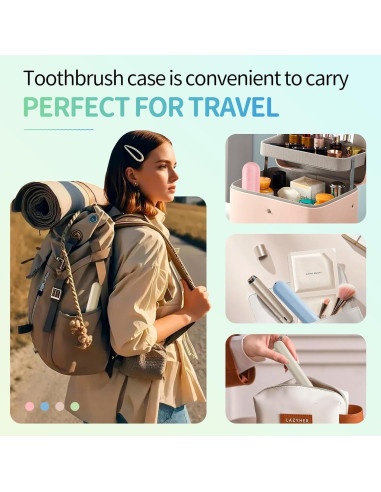 28 Estuches de Cepillo de Dientes de Viaje IJRPLM 19.56 cm