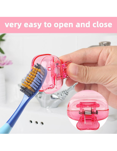 Paquete de 4 cubiertas para cepillos de dientes Eaezerav