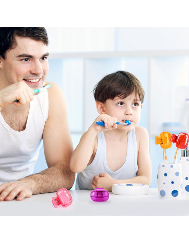 Paquete de 4 cubiertas para cepillos de dientes Eaezerav