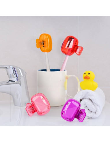 Paquete de 4 cubiertas para cepillos de dientes Eaezerav