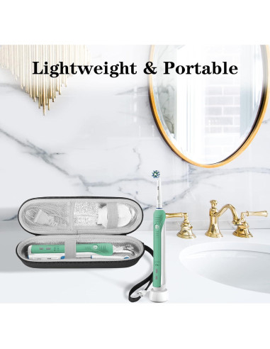 Funda de Viaje Dura ProCase para Cepillo Eléctrico Negro