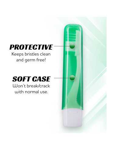 Cepillos de Dientes de Viaje Lingito - 3 Piezas Firmes