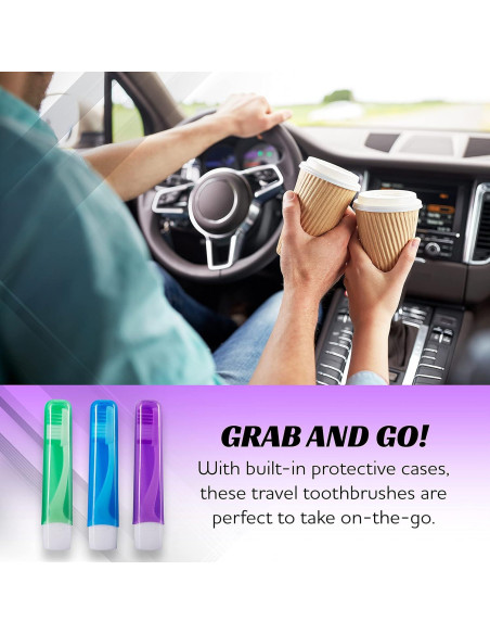 Cepillos de Dientes de Viaje Lingito - 3 Piezas Firmes
