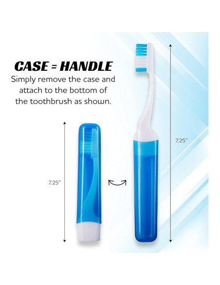 Cepillos de Dientes de Viaje Lingito - 3 Piezas Firmes