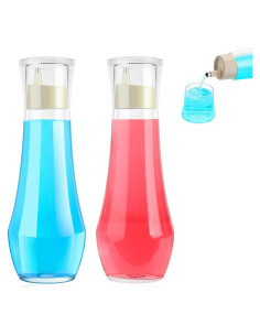 Dispensador de Enjuague Bucal Tiyafuro Vidrio 250ml 2PCS