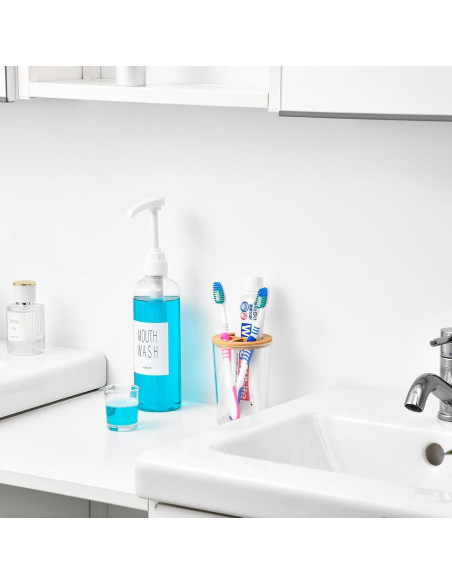 Dispensador de Enjuague Bucal VITVITI 500 ml Transparente