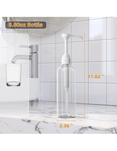 Dispensador de Enjuague Bucal VITVITI 500 ml Transparente