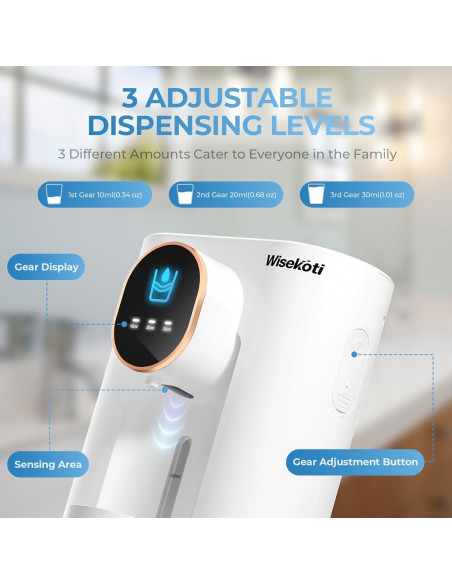 Dispensador Automático de Enjuague Bucal Wisekoti S7 LED