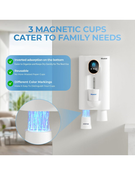 Dispensador Automático de Enjuague Bucal Wisekoti S7 LED