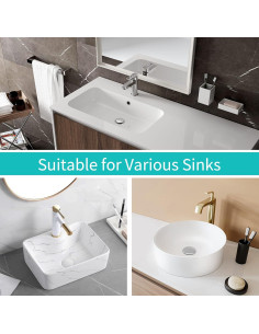 Tapón de Fregadero HAPPUP Universal Latón 2 en 1 5 cm 2