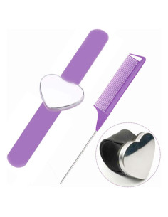 Pulsera de Silicona Magnética QingJii con Peine Separador - Púrpura