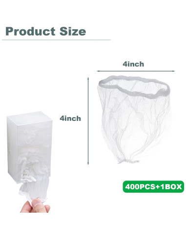 400 Bolsas Filtro Malla Desechables CHIAOJIHE 10x10 cm