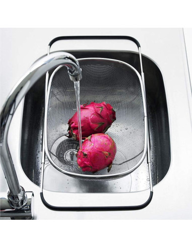 Colador Ovalado Suwimut 2 Piezas Acero Inoxidable 34,8x23,9cm