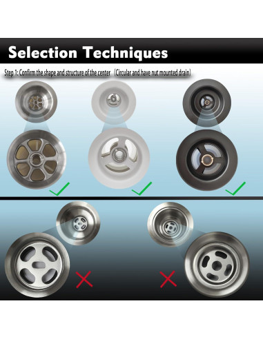 Canasta de Drenaje TGEOND Blanca 8.89 cm con Tapón de Latón