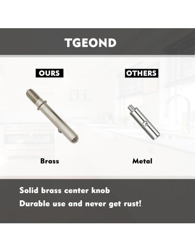 Canasta de Drenaje TGEOND Blanca 8.89 cm con Tapón de Latón