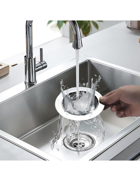 Juego de 3 coladores de acero inoxidable TKYZMS 11.2 cm