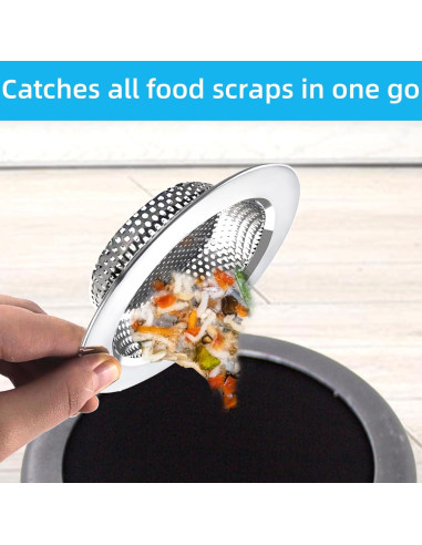 Juego de 3 coladores de acero inoxidable TKYZMS 11.2 cm