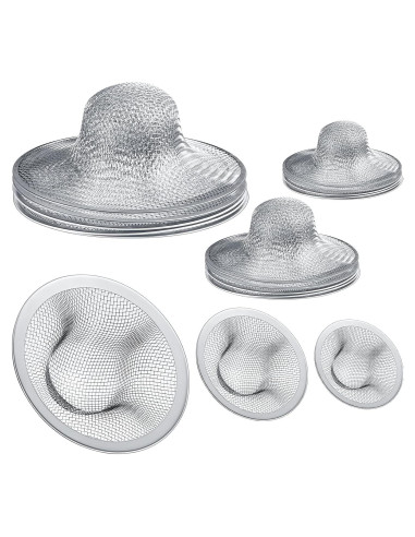 12 Coladores de Acero Inoxidable Patelai para Fregadero 11.4/7/5.7 cm