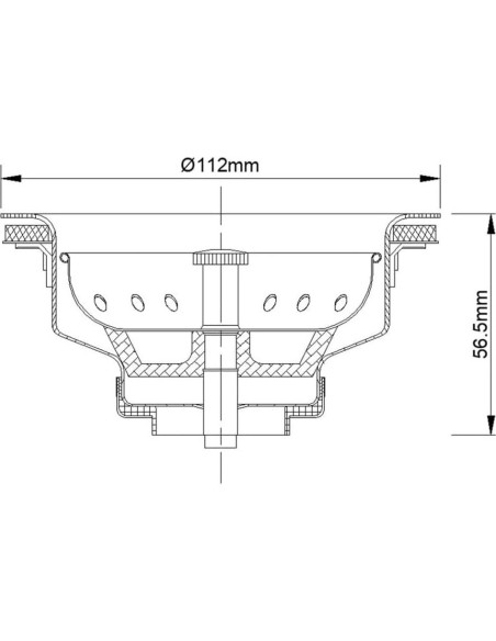 KONE Drenaje de Fregadero 8,89 cm Acero Inoxidable Duradero