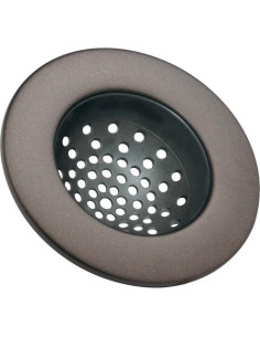 Colador de fregadero iDesign Axis bronce 21.5 cm 2