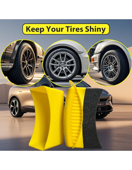 Almohadillas Aplicadoras de Brillo para Neumáticos RXALASKA - 2 Pcs