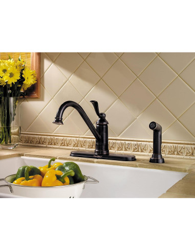 Grifo de Cocina Pfister LG34-P0 Bronce Toscano Alto Arco